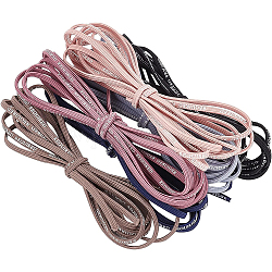 Benecreat 6strands 6 цвета нейлоновые эластичные шнуры, для поделок аксессуары для волос, квартира с обязательным словом, разноцветные, 3 мм, около 2.19 ярда (2 м) на прядь, 1strand / цвет
