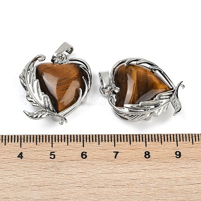 Natürlichen Tigerauge Anhänger&nbsp;G-Q025-01P-08-1