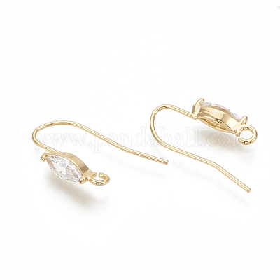 Ottone orecchino gancio&nbsp;ZIRC-Q019-006G-1