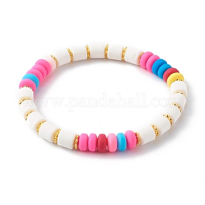Wholesale Handmade Polymer Clay Beads Stretch Bracelets