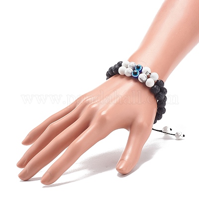 Braccialetti portafortuna  Orecchini fai da te perline, Braccialetti  intrecciati, Bracciali fai da te con perline