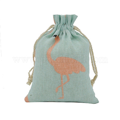 Borse con coulisse in lino&nbsp;CON-PW0001-078B-01B-1