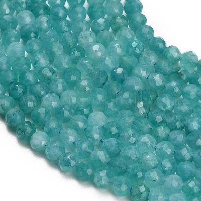 Fili di perline amazonite naturale&nbsp;G-T152-A01-4mm-1