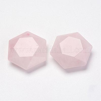 Ciondoli quazo rosa naturale&nbsp;G-P264-08-1