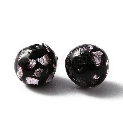 Perline lampwork handmade&nbsp;GLAA-WH0033-48D-1