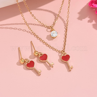 Set regalo con collana e orecchini per la famiglia sempre circondata, ciondolo con ciondolo, argento 925, miglior regalo, scatola inclusa, set Pandora - Italia