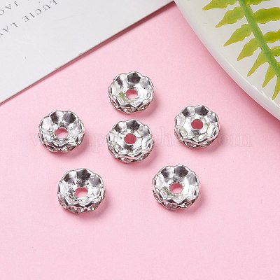 Eisenkristall-Strass-Abstandshalterperlen&nbsp;RB-A007-10MM-S-1