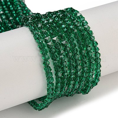 Chapelets de perles en verre électroplaqué&nbsp;GLAA-Q105-02-03-1