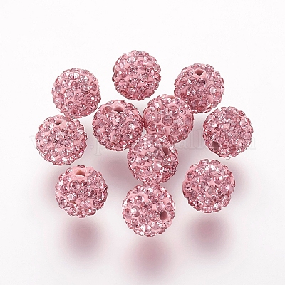 Polymer Ton Strass Perlen&nbsp;X-RB-K050-8mm-C26-1
