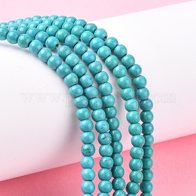 1Strand Natural Stone Beads 4mm Amethyst Lava Rock Aquamarine Crystal Lapis  Lazuli Blue Turquoise Beads For Jewelry Making DIY Bracelet Necklace