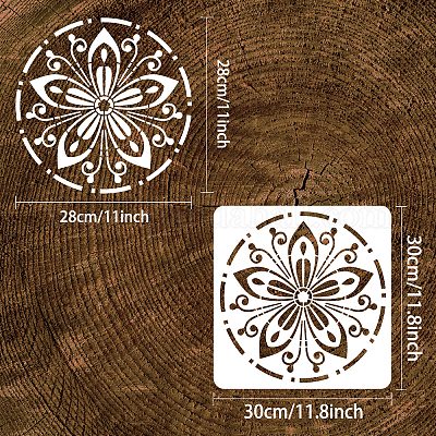 1pc Mandala Flower Stencils for Painting Auxiliary Painting