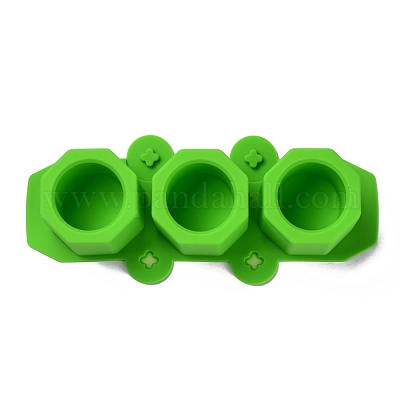 2pcs Diy Flower Pot Silicone Mold For Candle Holder Making