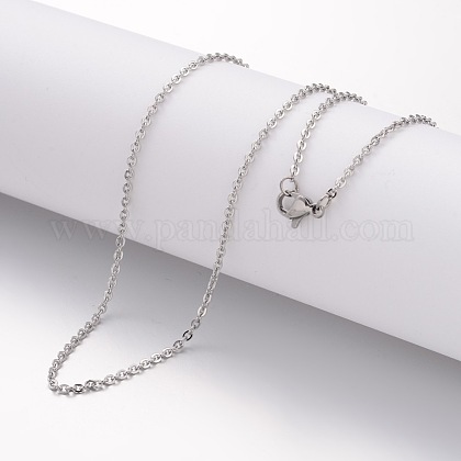 304 Stainless Steel Necklace, Cable Chains, wit...