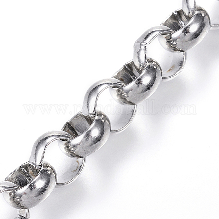 304 Stainless Steel Rolo Chain STAS-G097-04P-1