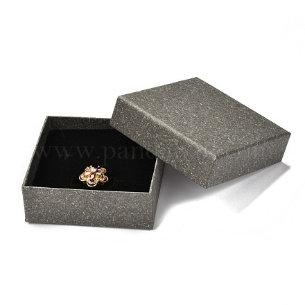 Boîte à bijoux en papier carré CON-G013-01B-1