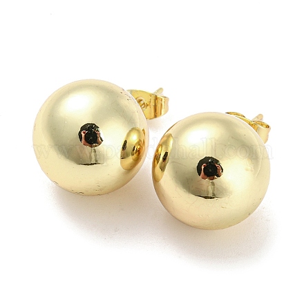 Brass Stud Earrings EJEW-I300-04C-G-1