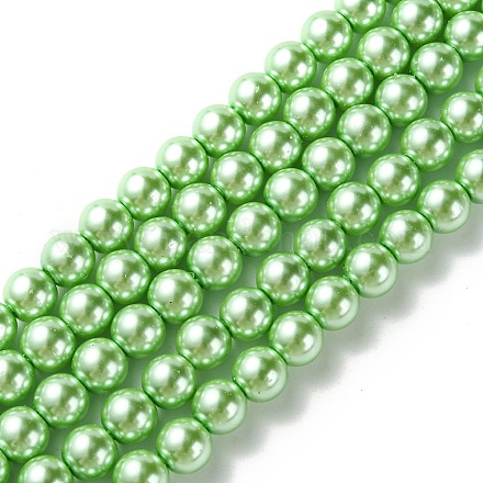 Fili di perle di vetro ecologiche HY-A008-8mm-RB008-1