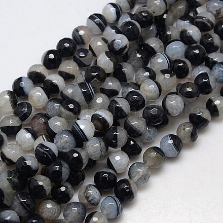 Natural Agate Crystal Beads Strands X-G-L084-10mm-31-1