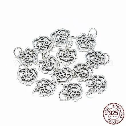 Thailand 925 Sterling Silver Charms STER-T002-09AS-1