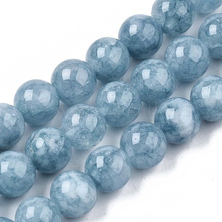Quartz naturel teints chapelets de perles rondes X-G-R173-8mm-03-1