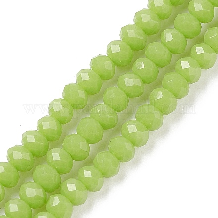 Opaque Solid Color Glass Bead Strands X-GLAA-F076-A13-1