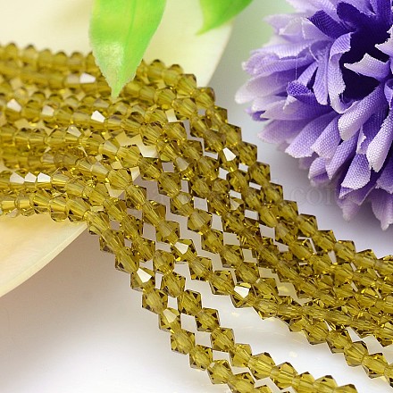 Faceted Imitation Austrian Crystal Bead Strands G-M180-4mm-19A-1
