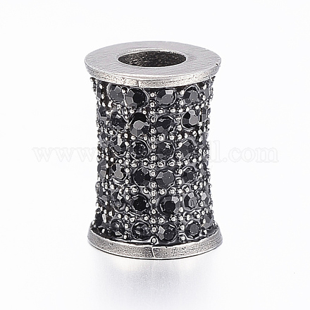 304 inoxydable strass de verre en acier perles européennes STAS-K153-50AS-1
