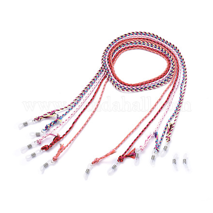 Cotton Braided Cord Eyeglasses Chains AJEW-EH00032-M-1