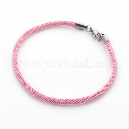 Плетеный браслет из хлопкового шнура MAK-L018-03A-01-P-1