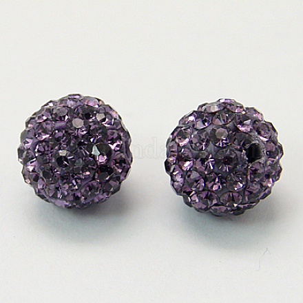 Perles de boule pavé disco  X-RB-Q195-A6mm-539-1