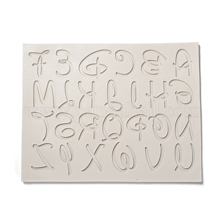 Moules en silicone alphabet a ~ z X-DIY-R078-36-1