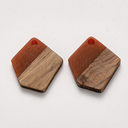 Colgantes de resina y madera de nogal RESI-S384-003A-A01-1