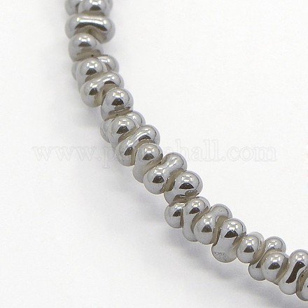 Imitation Jade Electroplate Glass Beads Strands EGLA-F031-A03-1