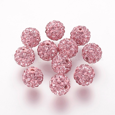 Polymer Ton Strass Perlen X-RB-K050-8mm-C26-1