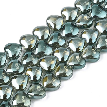 Electroplate Glass Beads Strands EGLA-S188-14-A01-1
