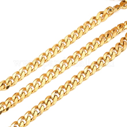 Cadenas de eslabones cubanos de oro para hombres CHS-I009-02G-1