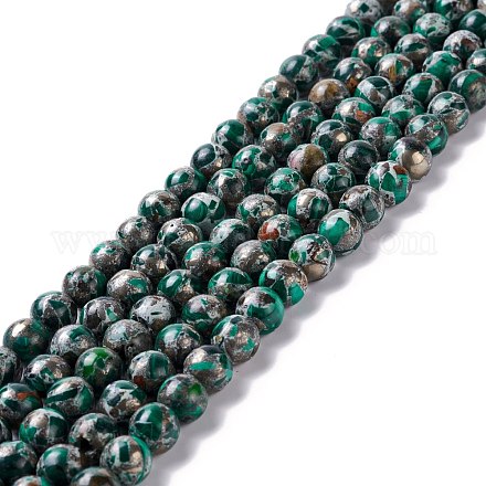 Chapelets de perles en malachite naturelle G-I318-11-1