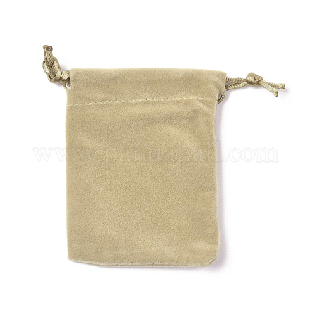 Rectángulo de joya bolsas de terciopelo X-TP-O004-B-03-1