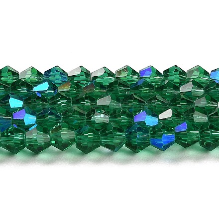 Trasparenti perle di vetro placca fili GLAA-F029-4mm-D10-1