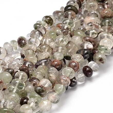 Lodolite naturelle brins de pierres précieuses pépites de quartz de perles G-J337-42-1