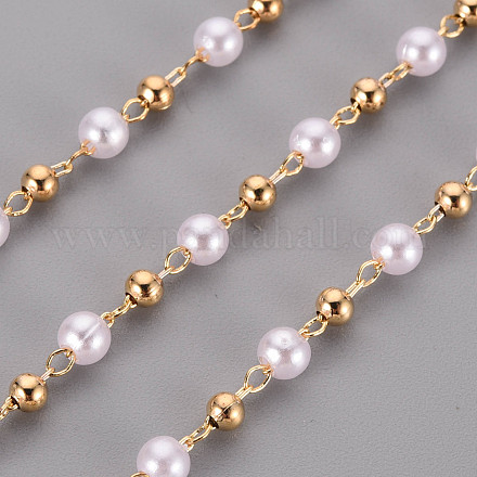 Handgefertigte Perlenketten aus Messing CHC-S012-005A-01-1