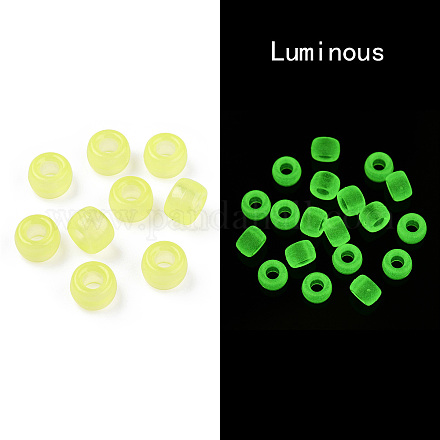 Perles plastiques transparentes & lumineuses KY-T025-01-H08-1