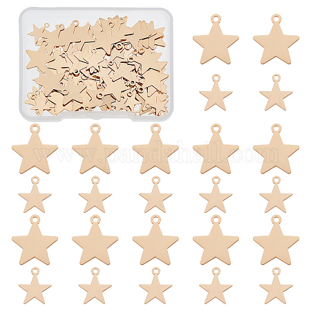 Shop BENECREAT 20Pcs Textured Mini Star Charms 18K Gold Plated Star Shape  Pendants for DIY Bracelet Necklace Earring Jewelry Making for Jewelry Making  - PandaHall Selected