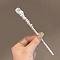 Alloy Rose Hair Sticks for Women Girl, Pale Turquoise, 180mm