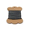 Wax Cord, with Craft Paper Cards, Flat, for Bracelet Making, Dark Slate Gray, 1mm, about 32.81 Yards(30m)/Card