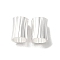 Brass Beads, Cadmium Free & Lead Free, Column, Silver, 13x10mm, Hole: 8.5mm
