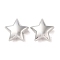 CCB Plastic Beads, Star, Platinum, 23.5x23.5x12mm, Hole: 2mm