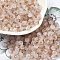 Frosted Glass Beads, Bicone, with Gold Foil, Faceted, Camel, 4.5x3.5mm, Hole: 1mm, 14285pcs/1000g