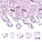 50Pcs 5 Styles Imitation Austrian Crystal Beads, Grade AAA, Faceted, Drop Charm, Pink, 6~8x8mm, Hole: 0.7~1mm, 10pc/style