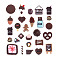 100Pcs 25 Style Resin Cabochons, Imitation Food, Mixed Shapes, Mixed Color, 4pcs/style